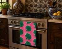 Broccoli print tea towel | 70x50cm