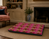 Dachshund print dog bed
