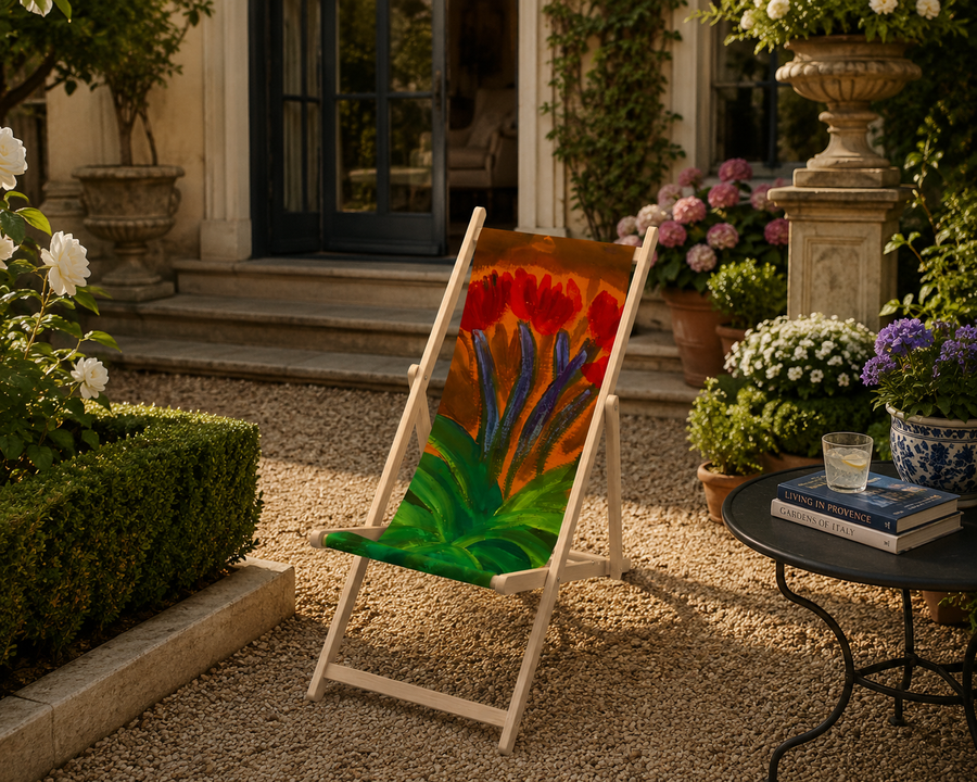 Red Tulip deckchair