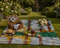 Poplar Grove Picnic Blanket — 150×150cm | 285gsm Fleece