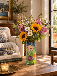 Wildflower Meadow Glass Vase