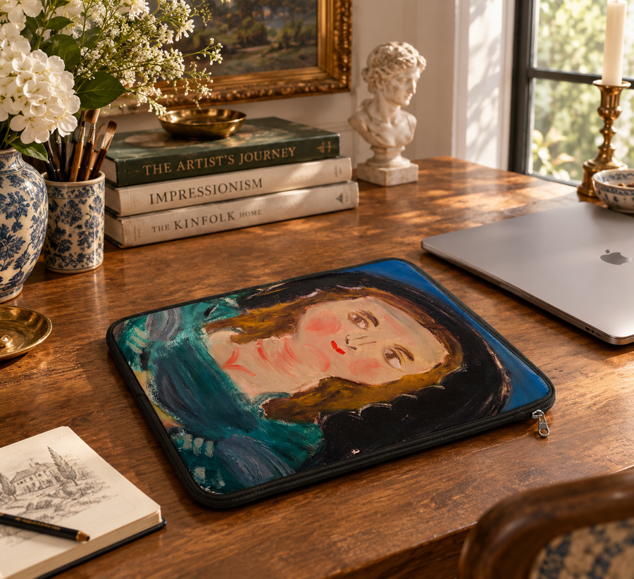 Botero-Inspired Mona Lisa MacBook Air Cover | 11 inches
