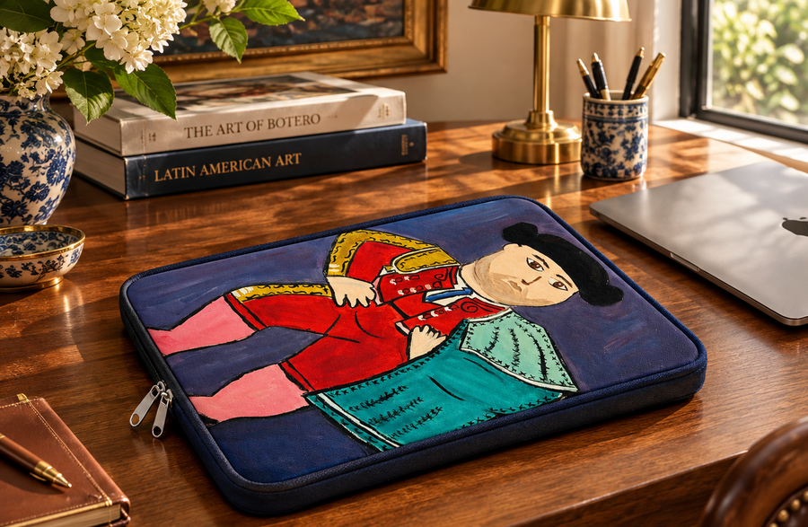 Fernando Botero Inspired Matador Laptop Bag | 15 inches