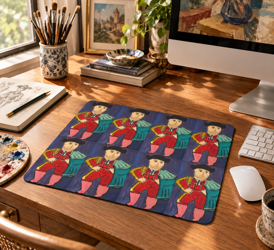Fernando Botero Inspired Matador Mousepad
