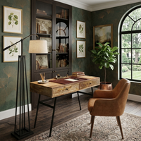 Writing Desk with Drawers Solid Mango Wood 110x50x76 cm