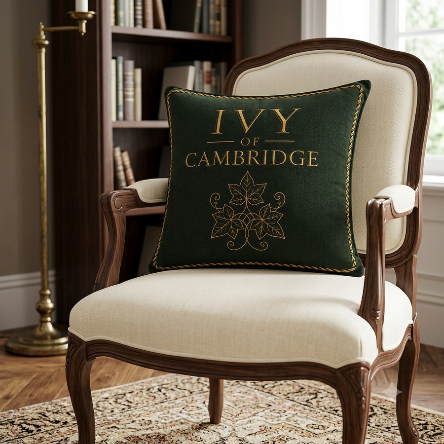 Ivy of Cambridge® linen cushion |  61 × 61cm