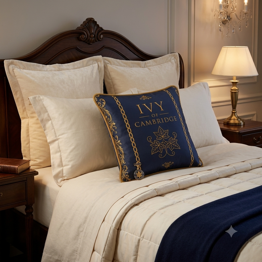 Ivy of Cambridge® Silk Cushion| 40 × 40 cm