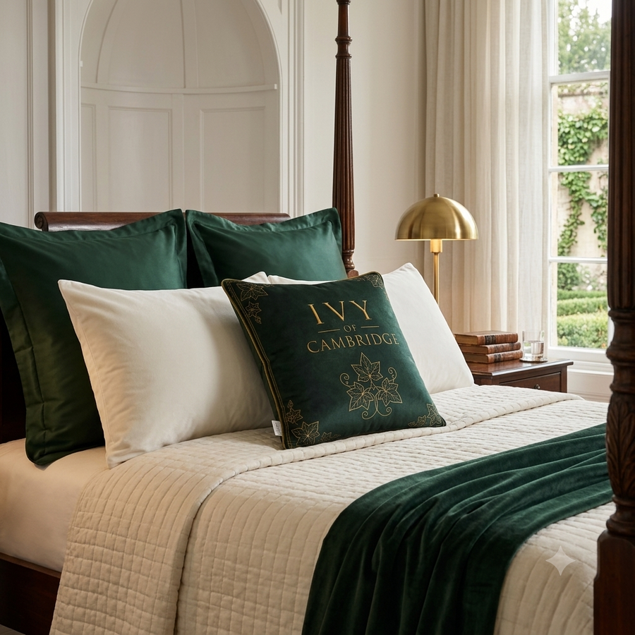 Ivy of Cambridge® soft velvet cushion | 50cm × 50cm
