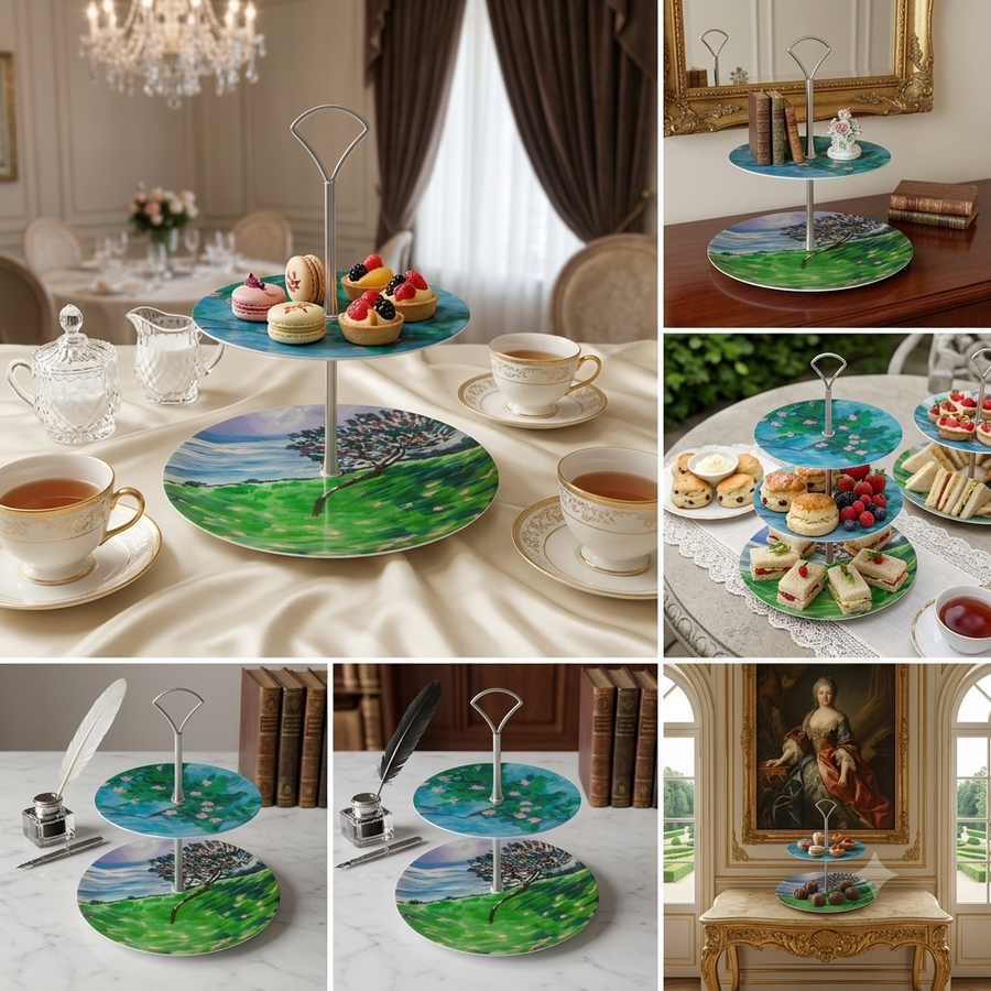 Garden Cake Stand — 2 Tier