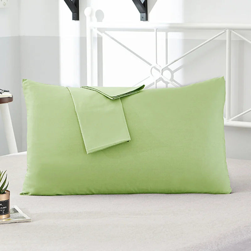Pure Cotton Pillowcase | Solid Colour Pillow Cover