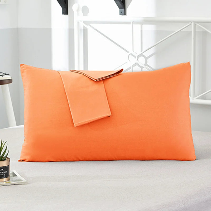 Pure Cotton Pillowcase | Solid Colour Pillow Cover