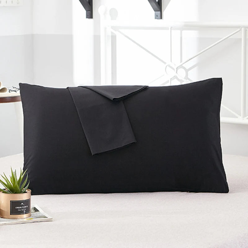 Pure Cotton Pillowcase | Solid Colour Pillow Cover