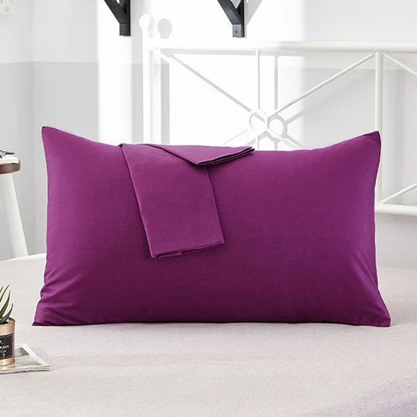 Pure Cotton Pillowcase | Solid Colour Pillow Cover