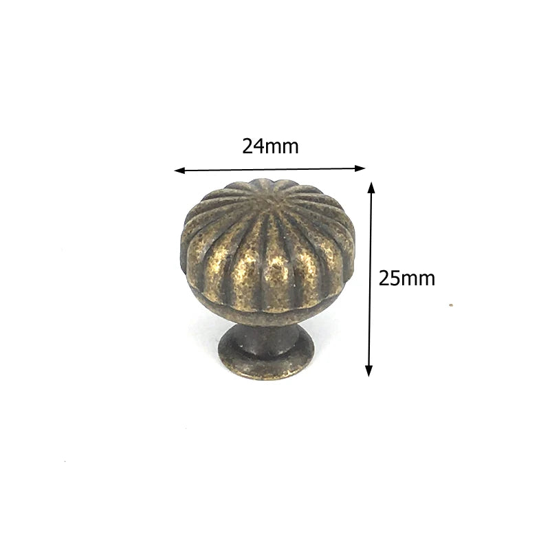 Antique Bronze Furniture Knob — Vintage Cabinet & Drawer Pull