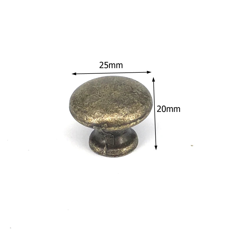 Antique Bronze Furniture Knob — Vintage Cabinet & Drawer Pull