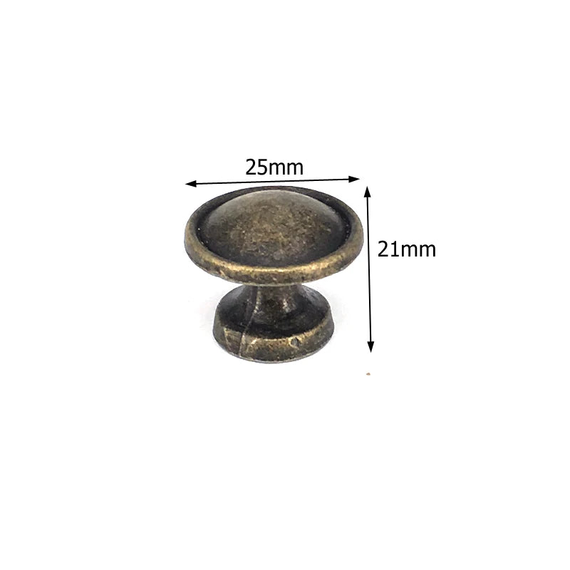 Antique Bronze Furniture Knob — Vintage Cabinet & Drawer Pull