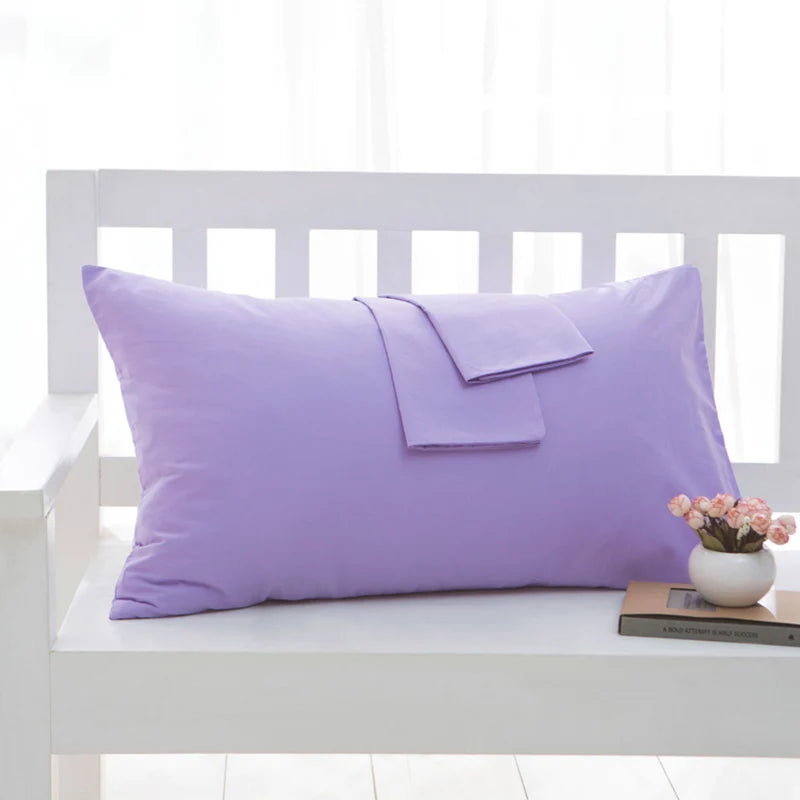 Pure Cotton Pillowcase | Solid Colour Pillow Cover