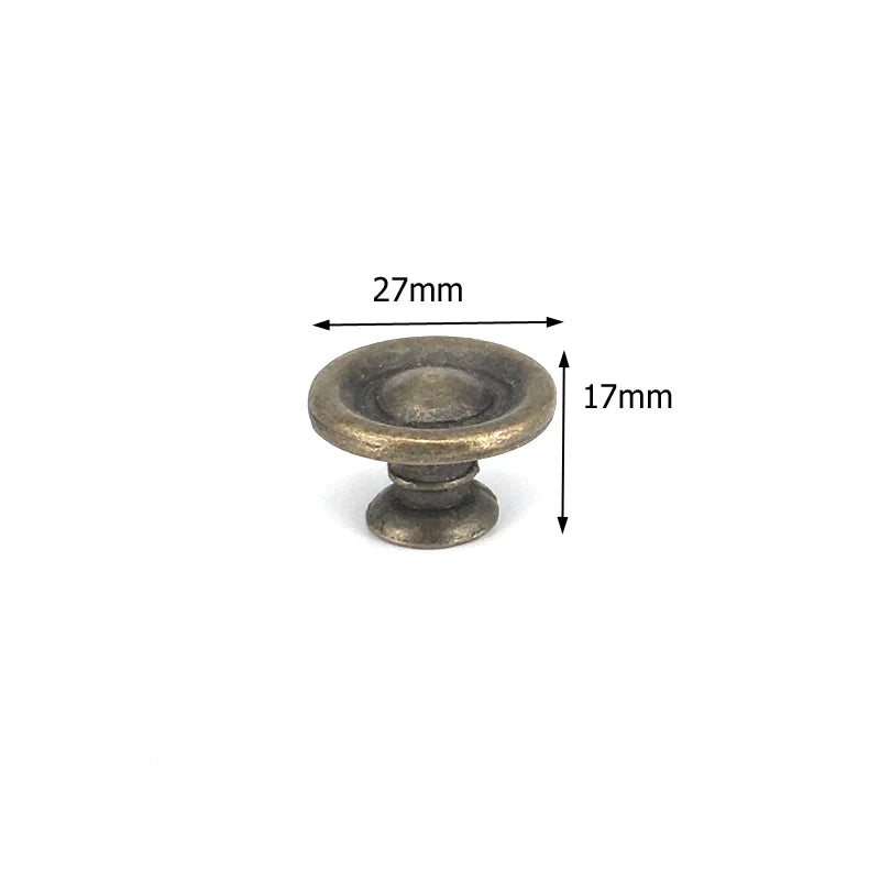 Antique Bronze Furniture Knob — Vintage Cabinet & Drawer Pull