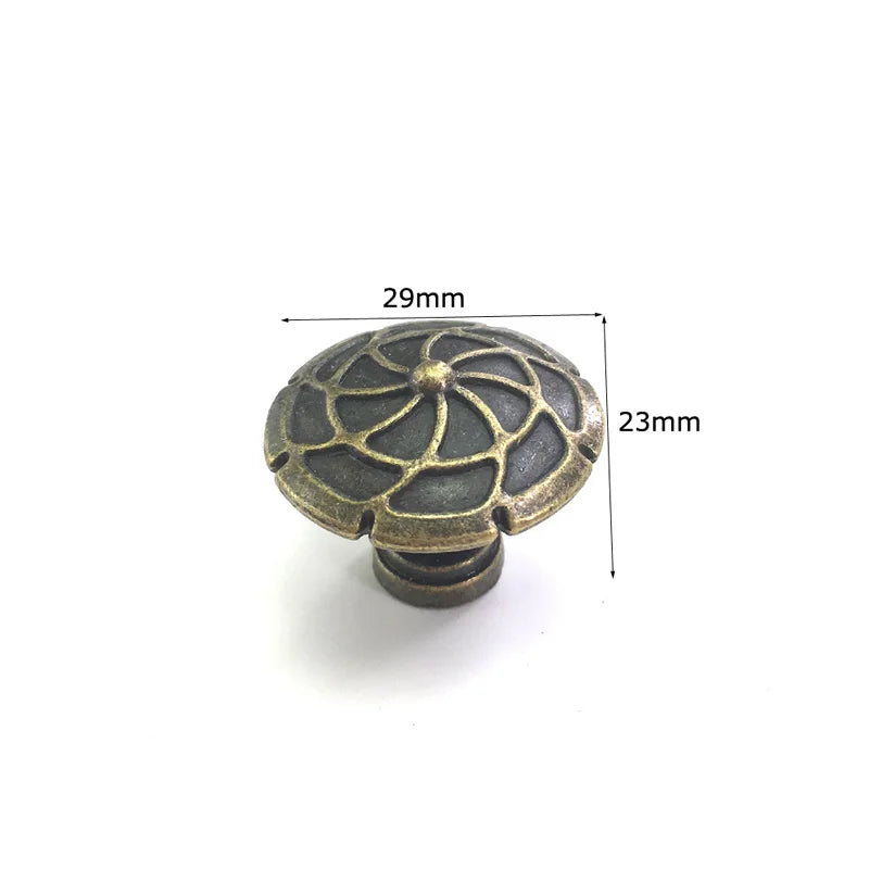 Antique Bronze Furniture Knob — Vintage Cabinet & Drawer Pull
