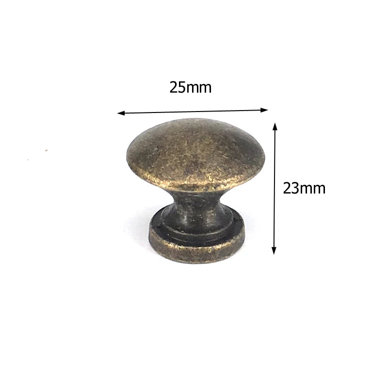 Antique Bronze Furniture Knob — Vintage Cabinet & Drawer Pull