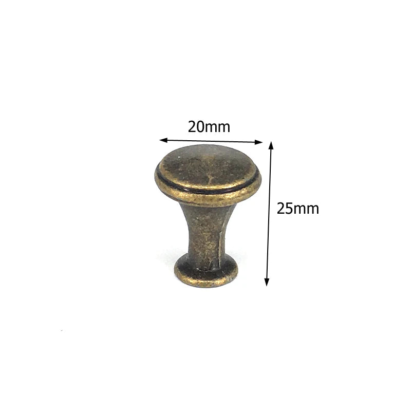 Antique Bronze Furniture Knob — Vintage Cabinet & Drawer Pull