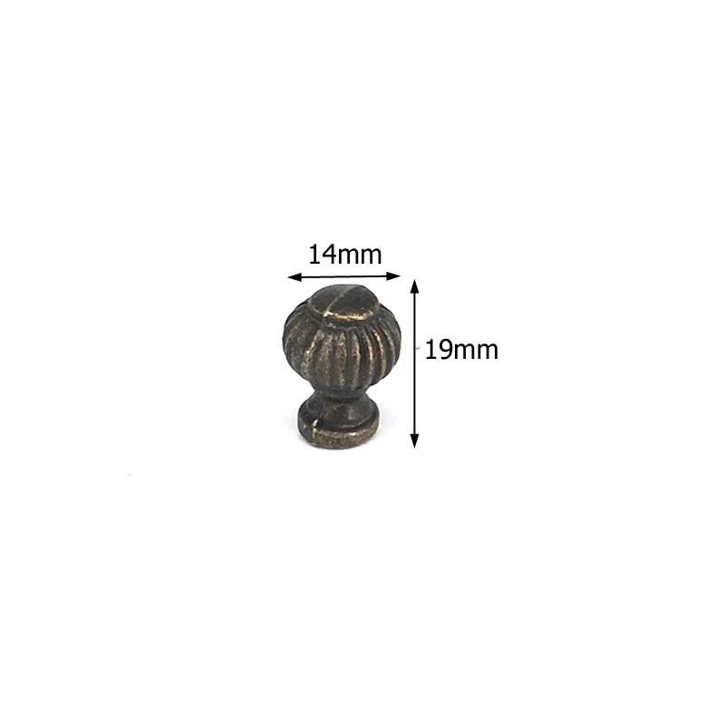 Antique Bronze Furniture Knob — Vintage Cabinet & Drawer Pull