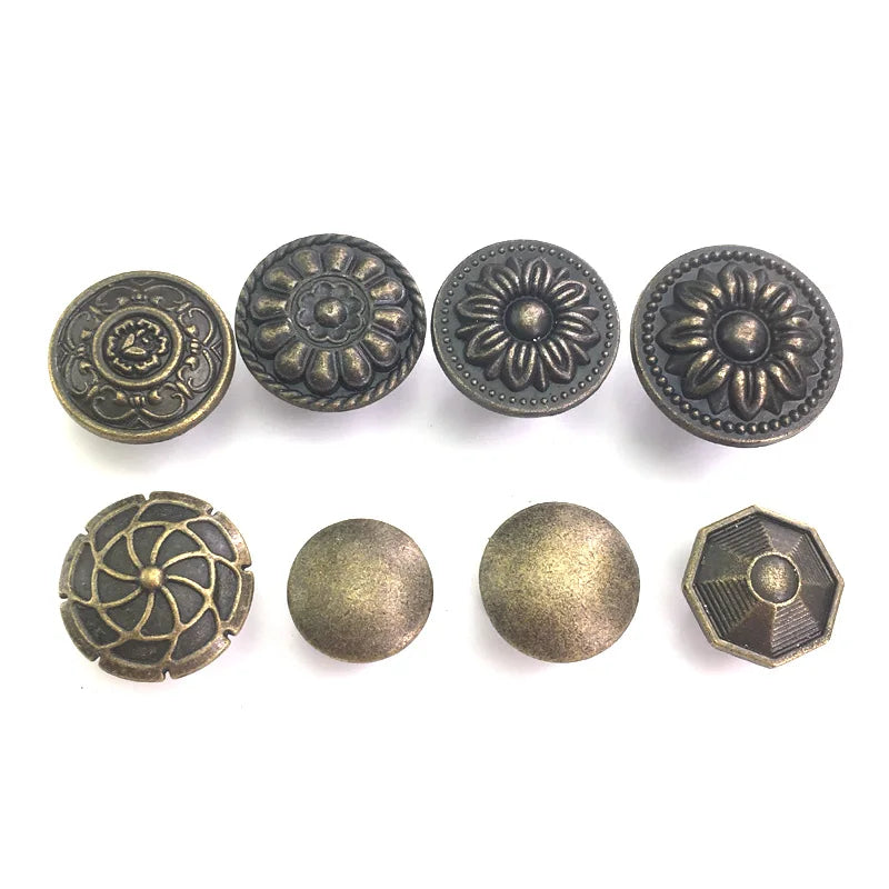 Antique Bronze Furniture Knob — Vintage Cabinet & Drawer Pull