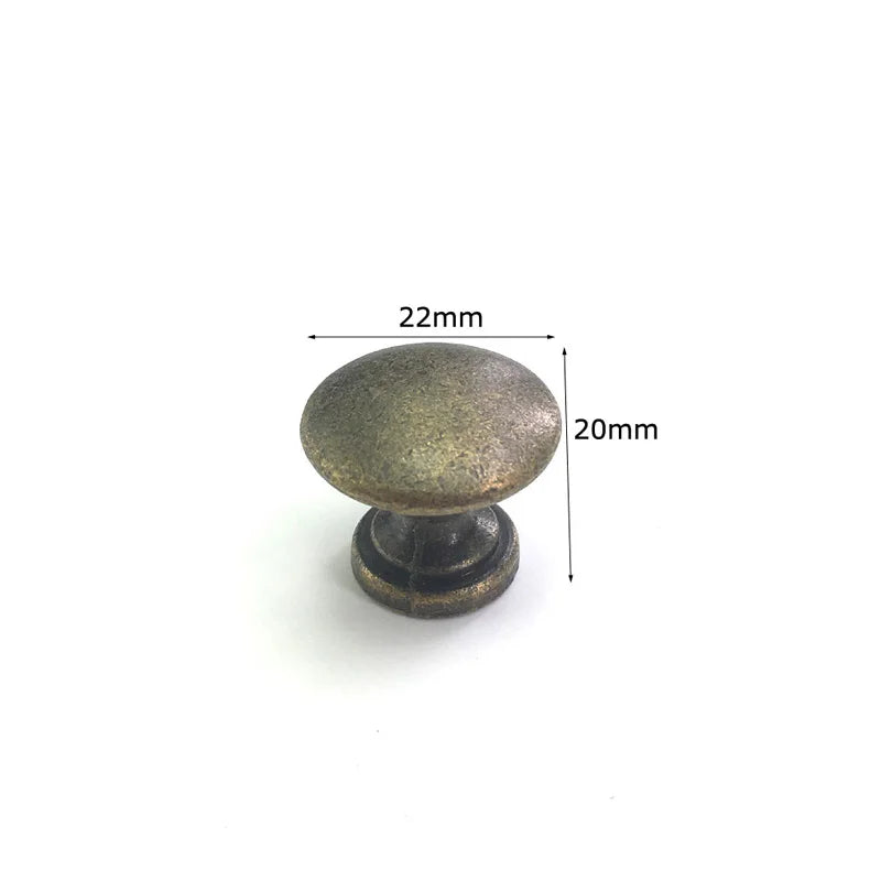 Antique Bronze Furniture Knob — Vintage Cabinet & Drawer Pull
