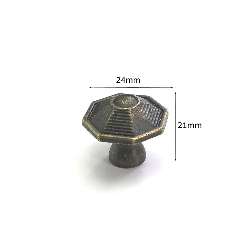 Antique Bronze Furniture Knob — Vintage Cabinet & Drawer Pull