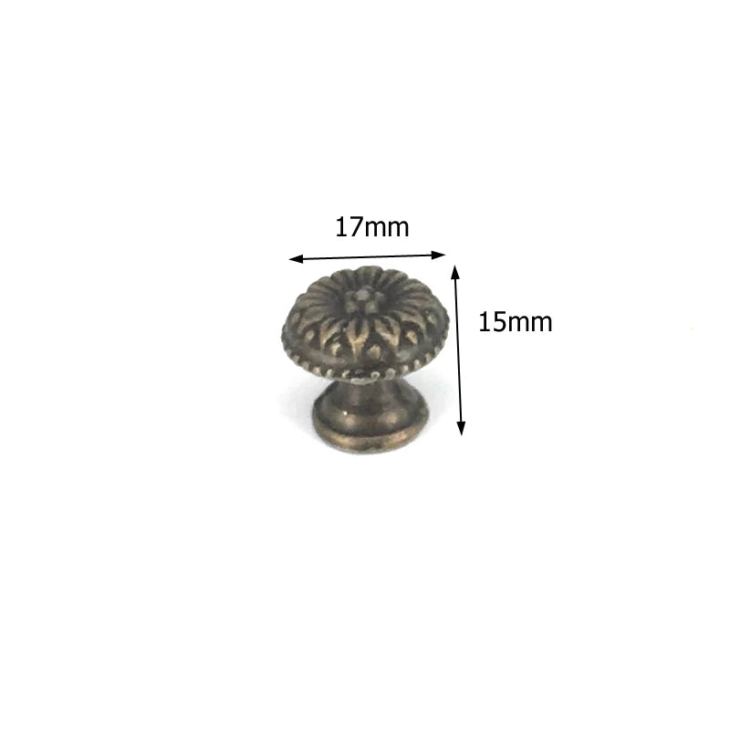 Antique Bronze Furniture Knob — Vintage Cabinet & Drawer Pull