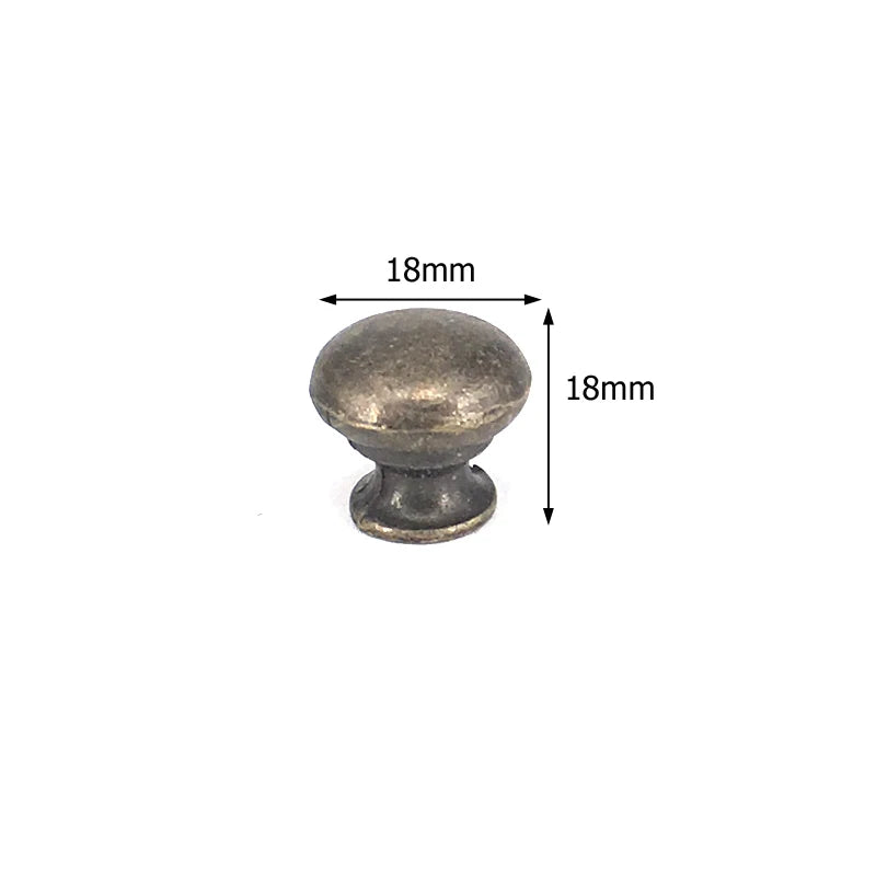 Antique Bronze Furniture Knob — Vintage Cabinet & Drawer Pull
