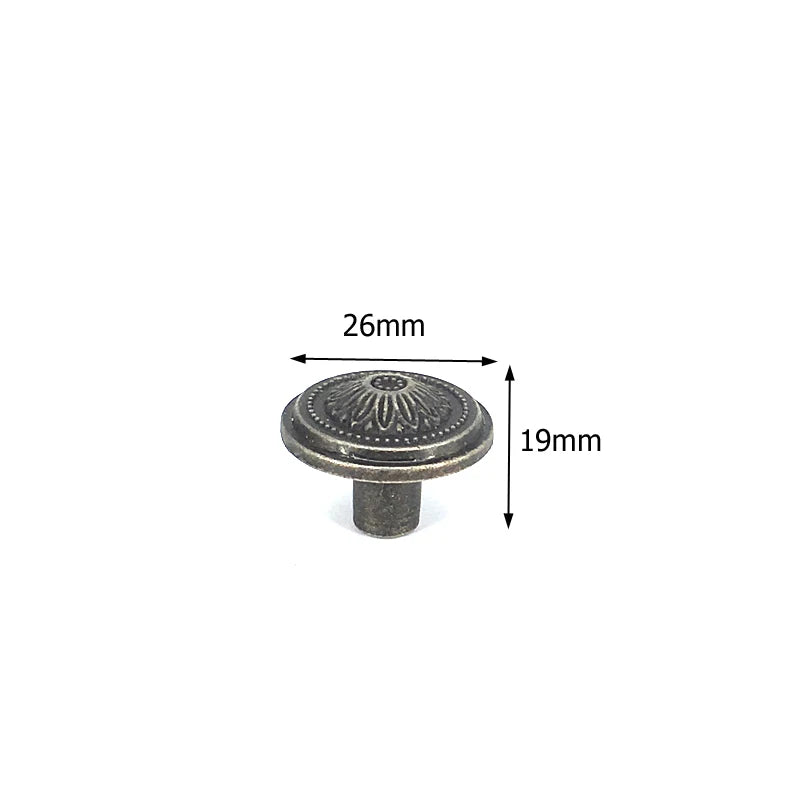Antique Bronze Furniture Knob — Vintage Cabinet & Drawer Pull
