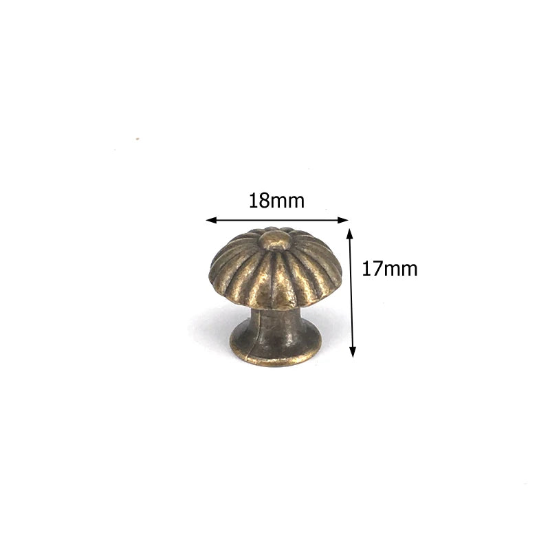 Antique Bronze Furniture Knob — Vintage Cabinet & Drawer Pull
