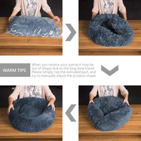 Round Plush Pet Bed | Dogs & Cats | 40–90cm