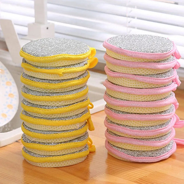 Double-Sided Dishwashing Sponges — Eco-Friendly, Pack of 5, 10 or 20