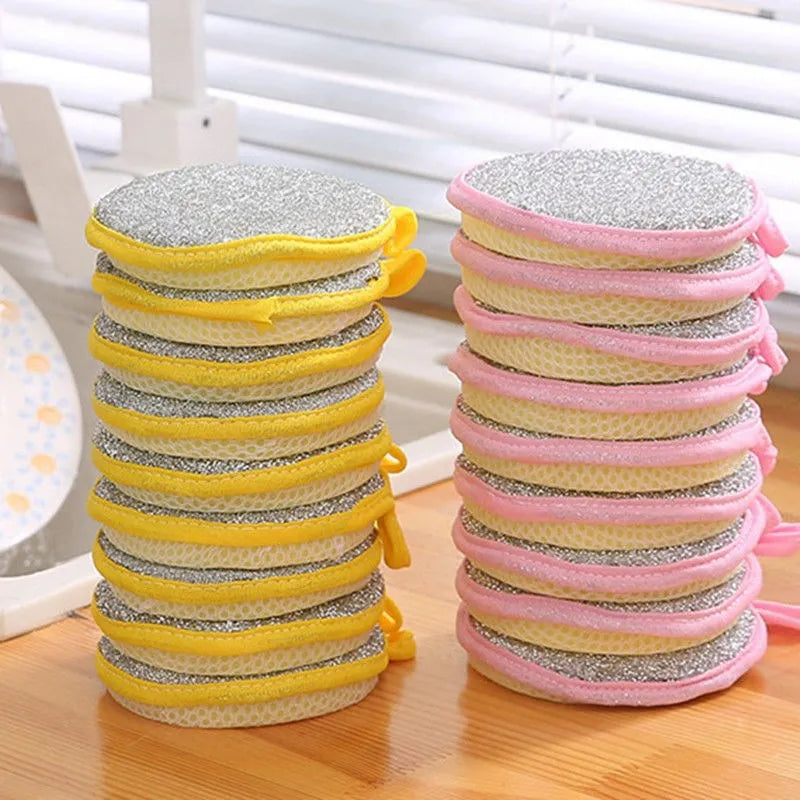 Double-Sided Dishwashing Sponges — Eco-Friendly, Pack of 5, 10 or 20