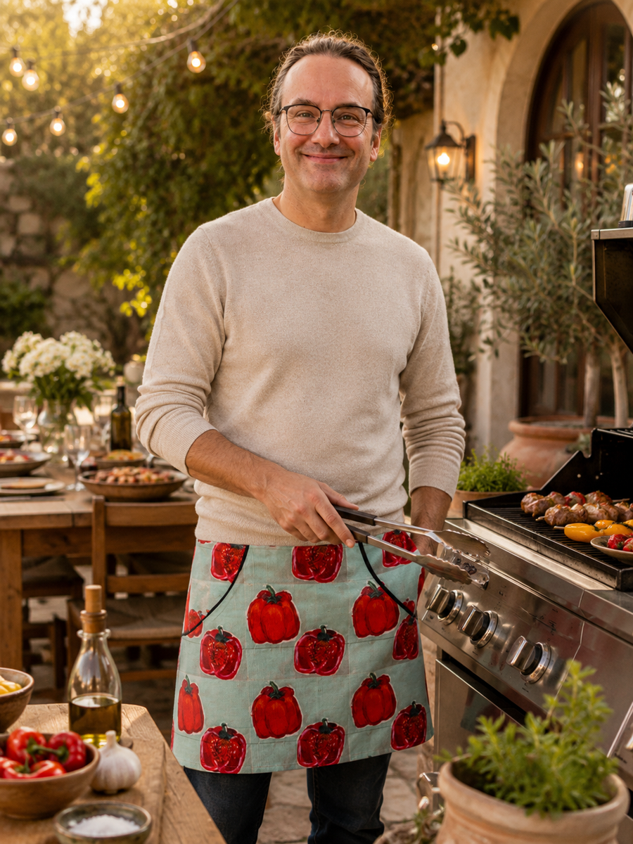 Peppers Leatherette Apron