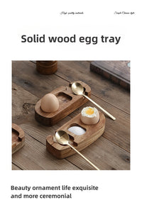 Wooden Egg Cup Tray