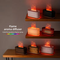 Flame Essential Oil Diffuser — Aromatherapy Humidifier | Colourful Water Vapour | 7 Finishes