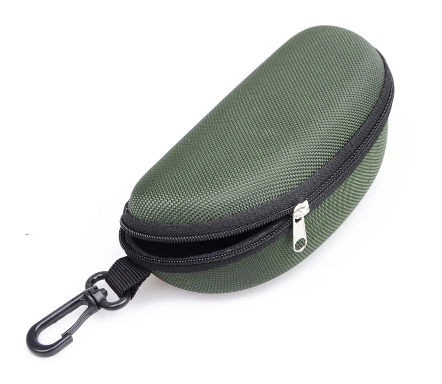 Hard-Shell Glasses Case with Clip & Lanyard — Sunglasses & Eyewear