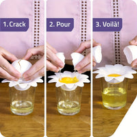 Flower Egg Yolk Separator — Egg White & Yolk Divider for Baking