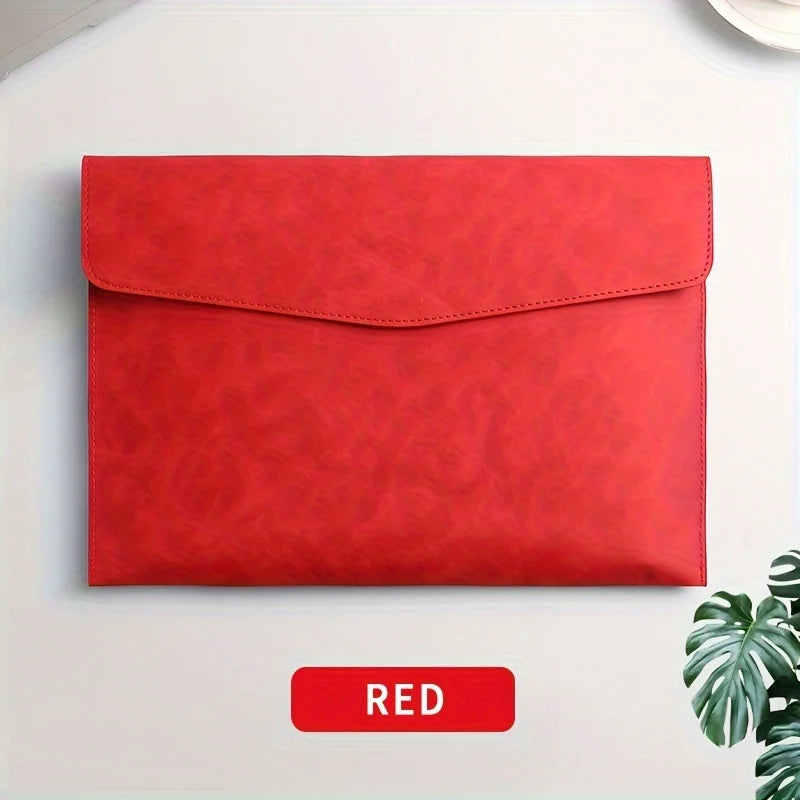 Faux Leather A4 File Organiser Bag