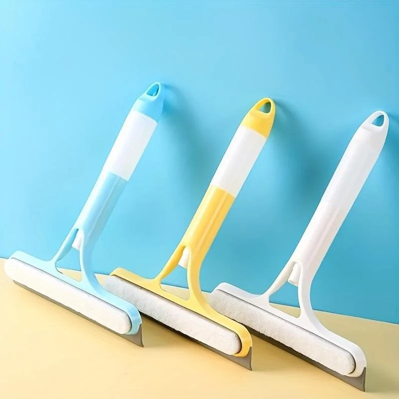 Window & Glass Squeegee with Built-In Spray Bottle