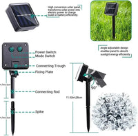 Solar Cherry Blossom String Lights