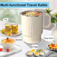 Foldable Travel Kettle with Steaming Rack