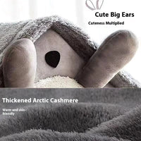 House-Style Pet Bed | Coral Fleece | Dogs & Cats | S/M/L