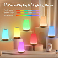 Rechargeable Touch Night Light — 13 Colours, Dimmable, Remote Control