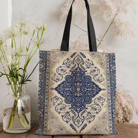 Oriental Pattern Canvas Tote Bag — Eco-Friendly | Large Capacity | 6 Prints | 4 Sizes
