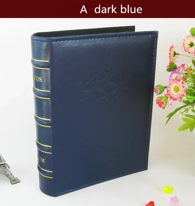 PU Leather Photo Album — 200+ Photos | 6-Inch Pockets | Gift Edition
