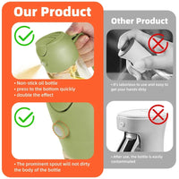 2-in-1 Oil Spray & Pour Dispenser Bottle | Refillable | 200ml, 300ml & 500ml